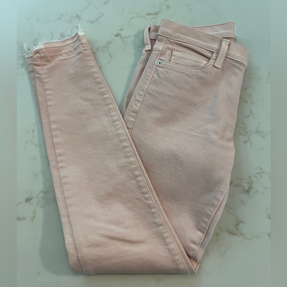 Current/Elliott Primrose Pink Released Hem The Stiletto Jean